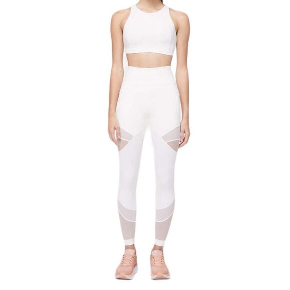 Lululemon Forget The Sweat Tight *25" White, EUC - Picture 1 of 11